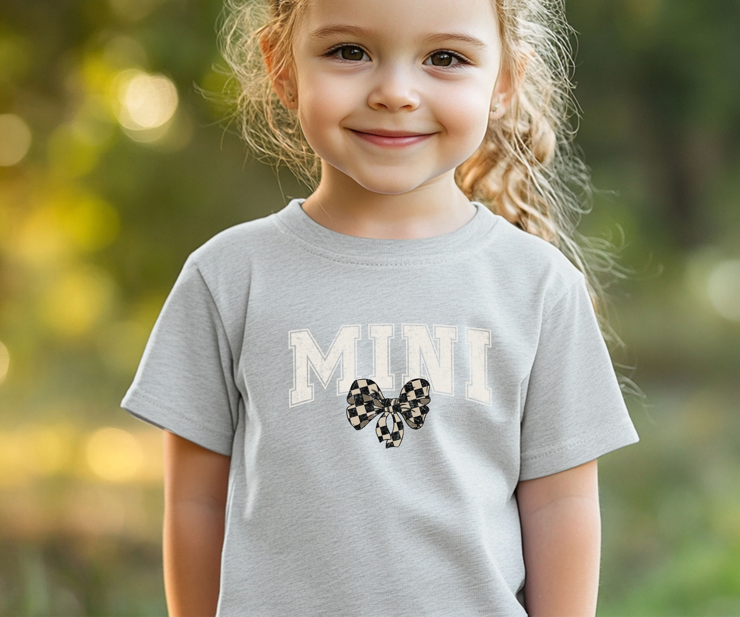 Mini checkered bow