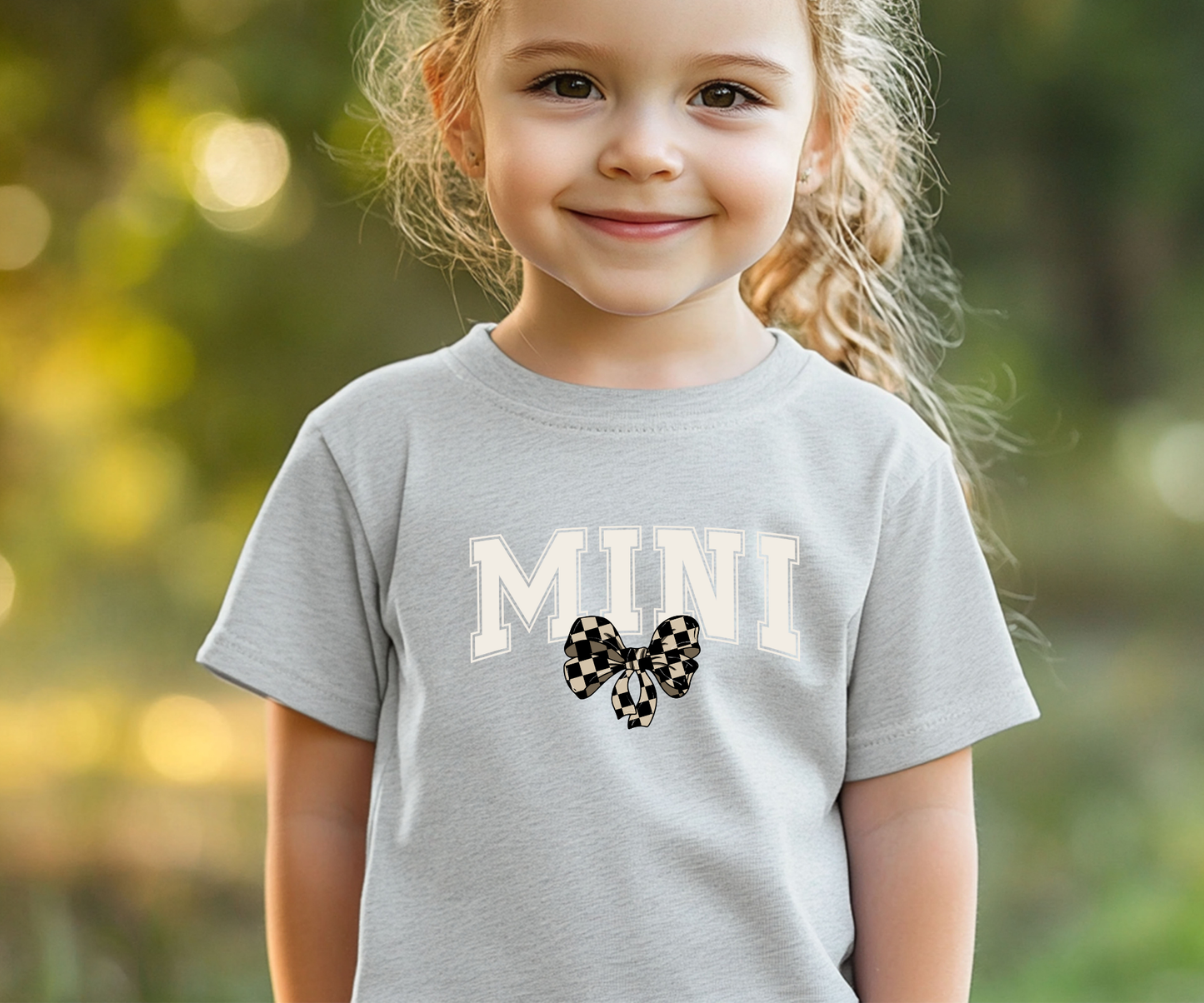Mini checkered bow