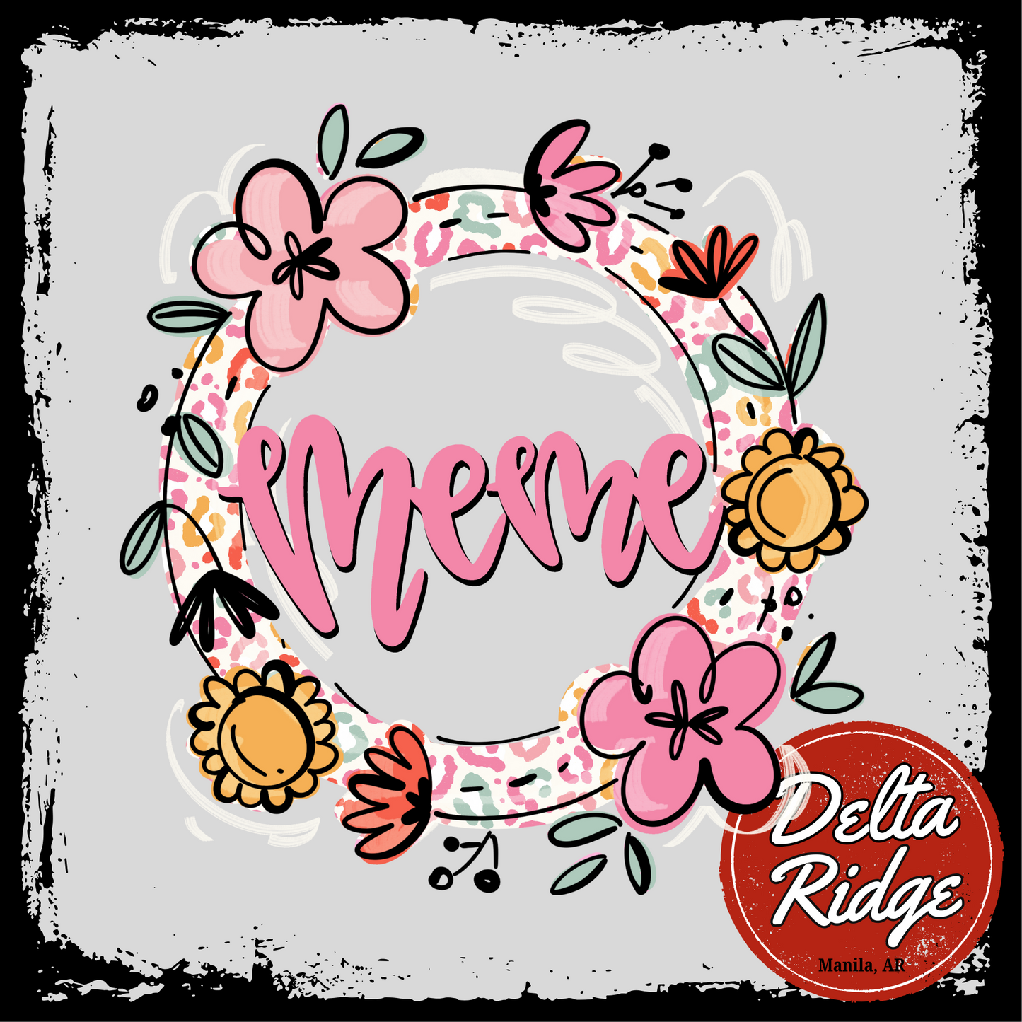Floral Circle Script