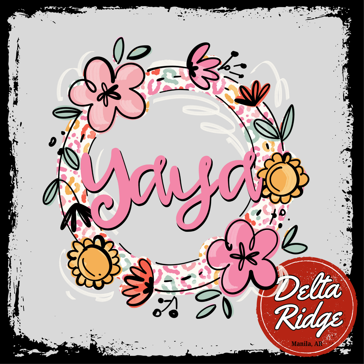 Floral Circle Script