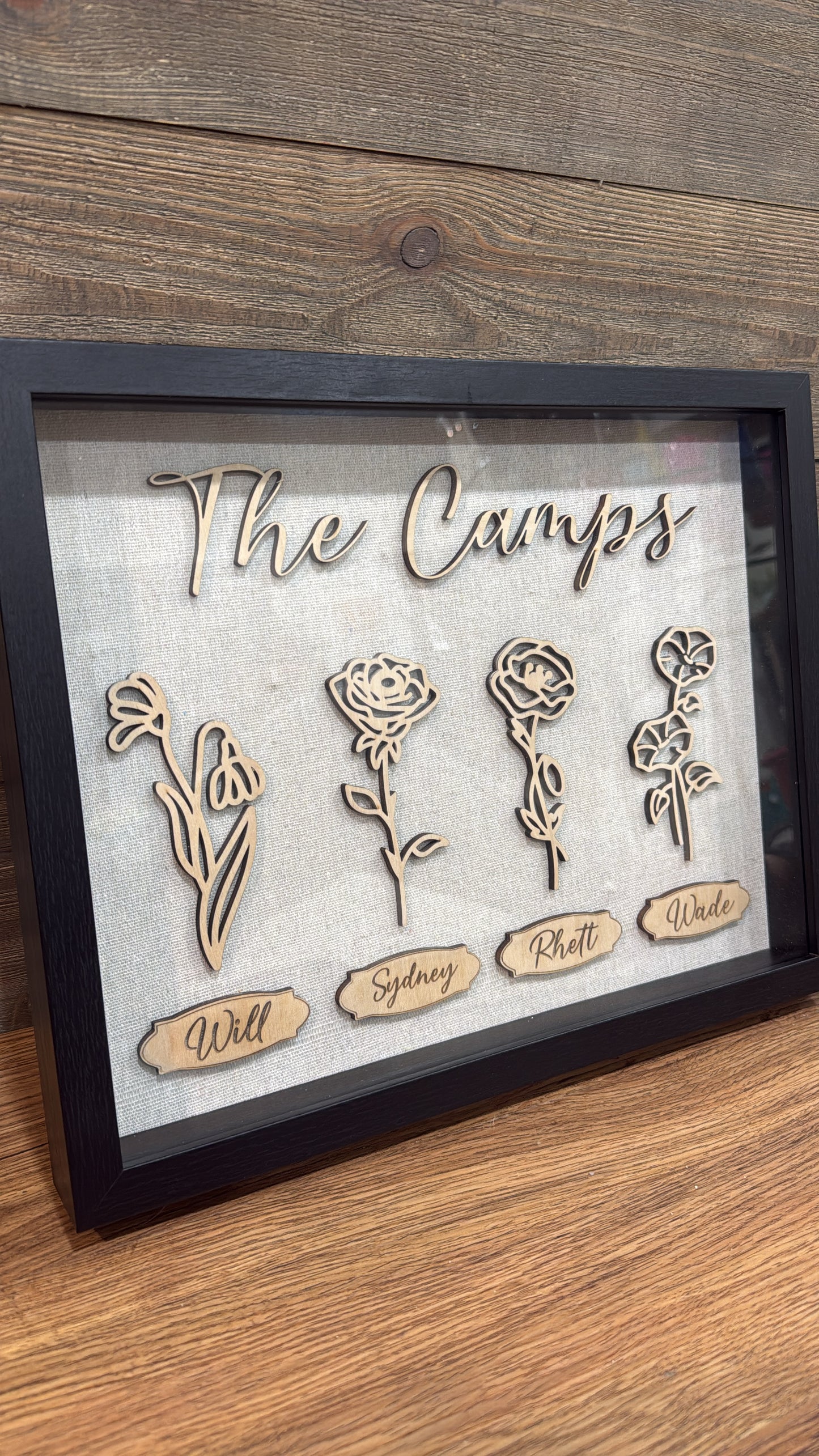 Custom Birth Flower Decor