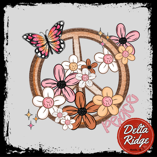 Peach Butterflies