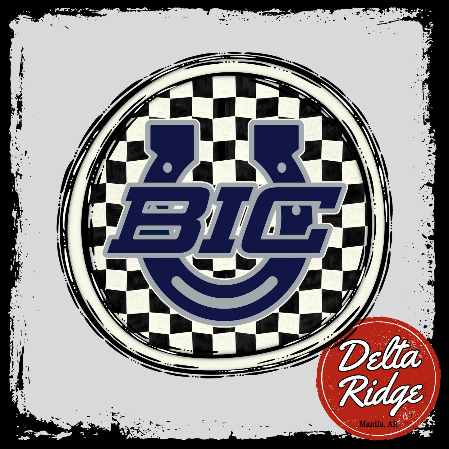 Custom Checkered Circle