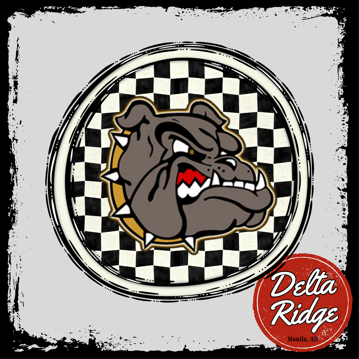 Custom Checkered Circle