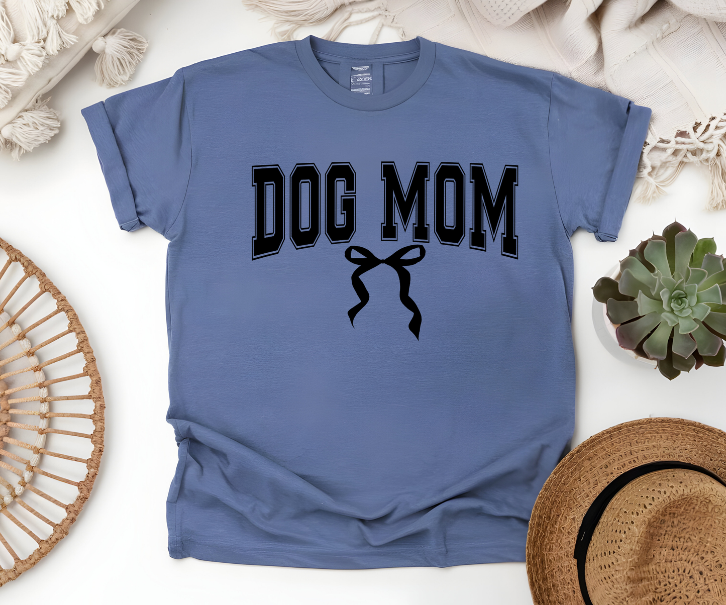 Dog Mama Black Bow