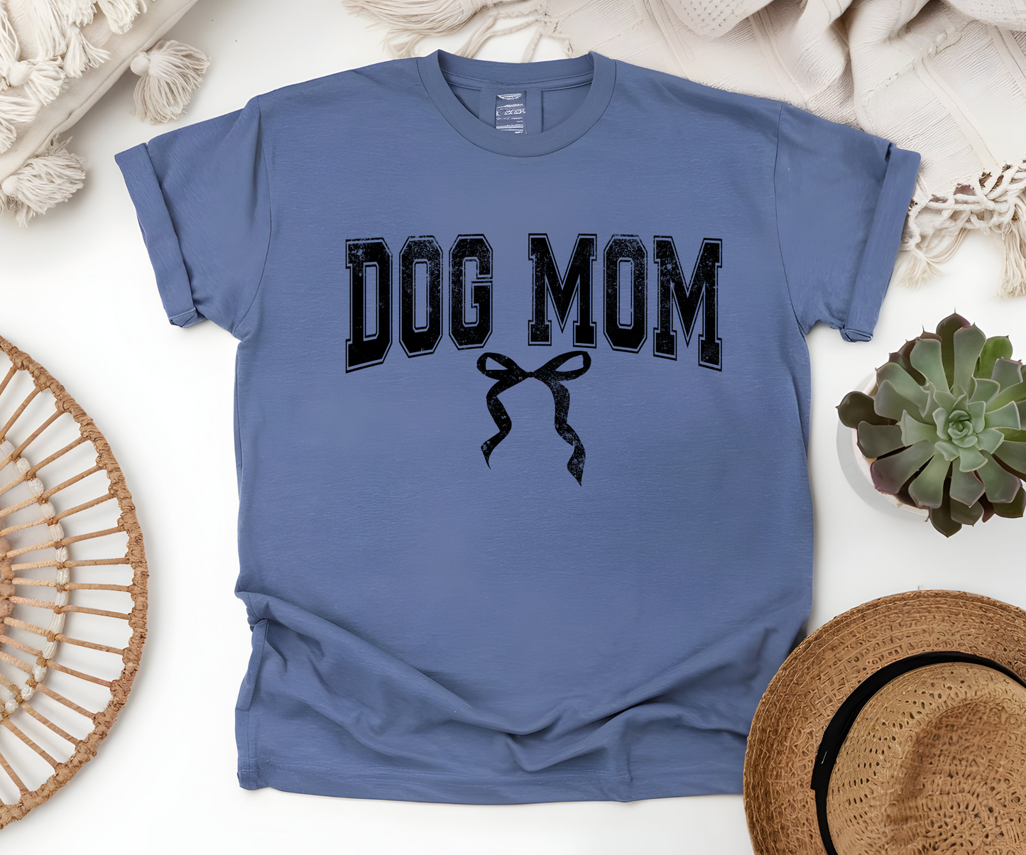 Dog Mama Black Bow