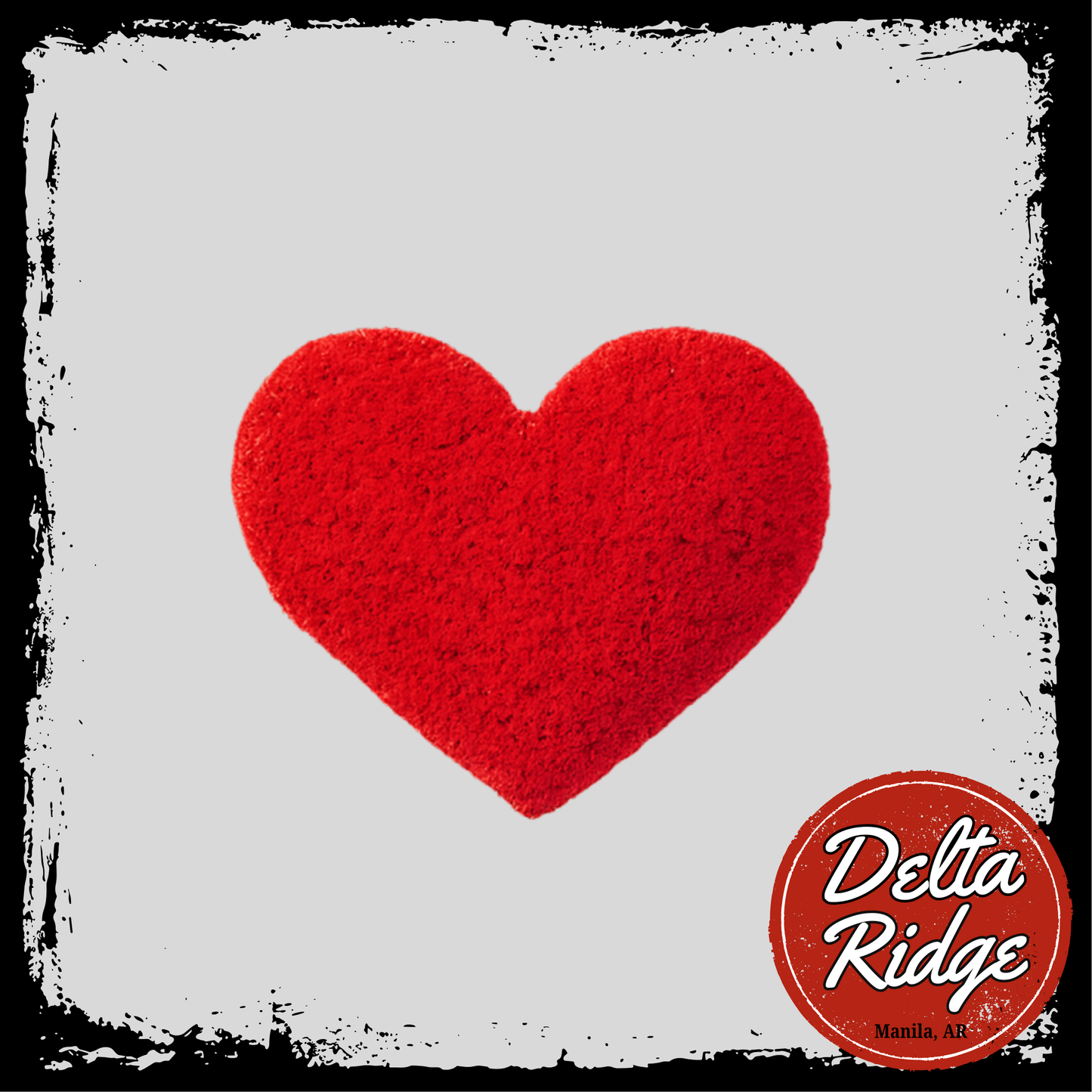 Faux Chenille Heart