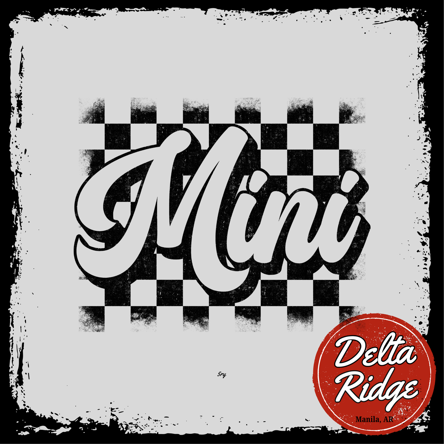 Mini Black Checkered