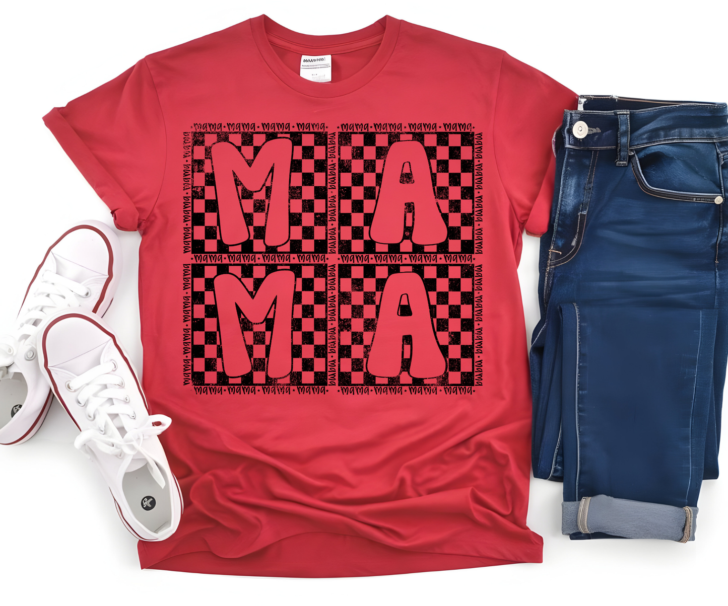 Mama Checkered Box