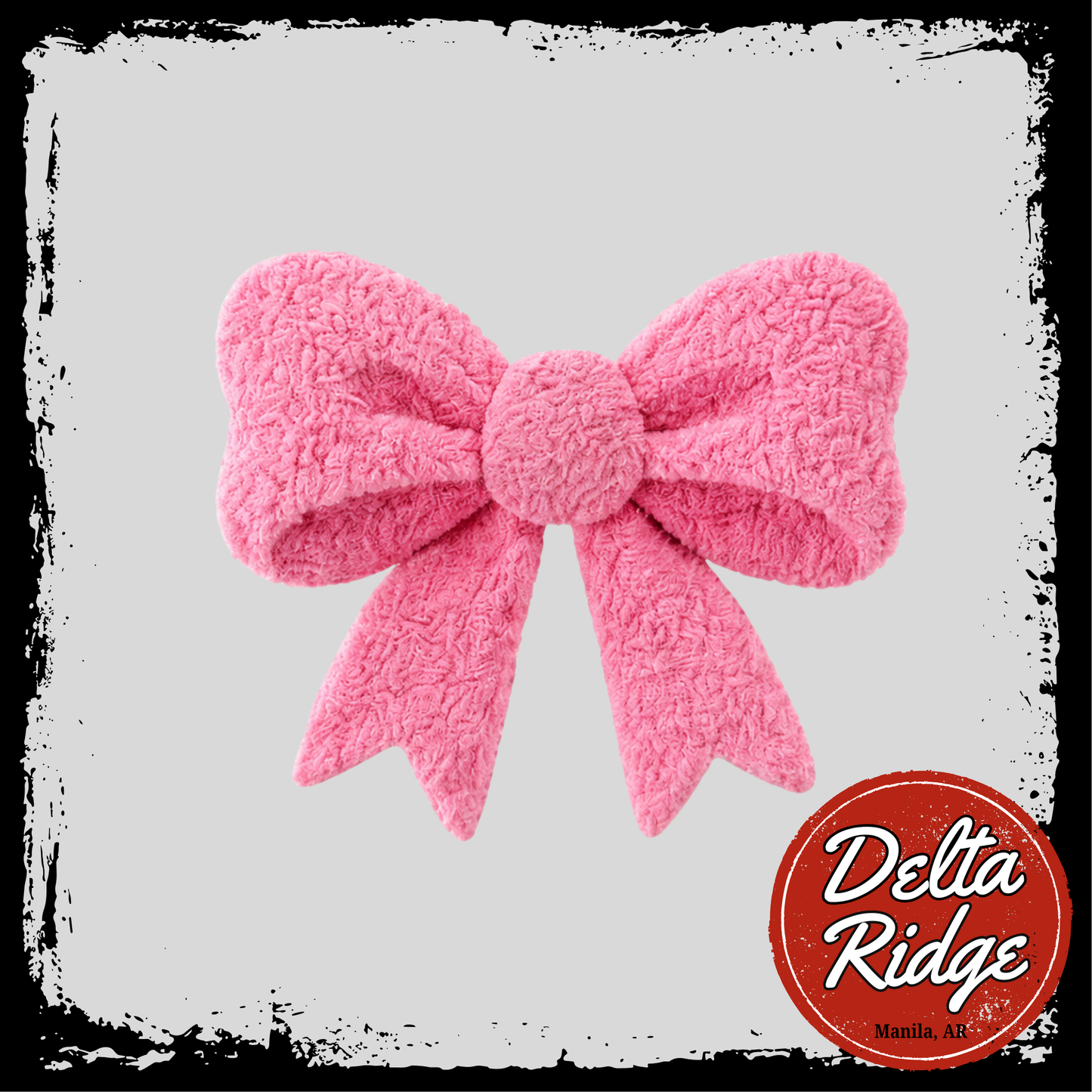 Faux Chenille Bow