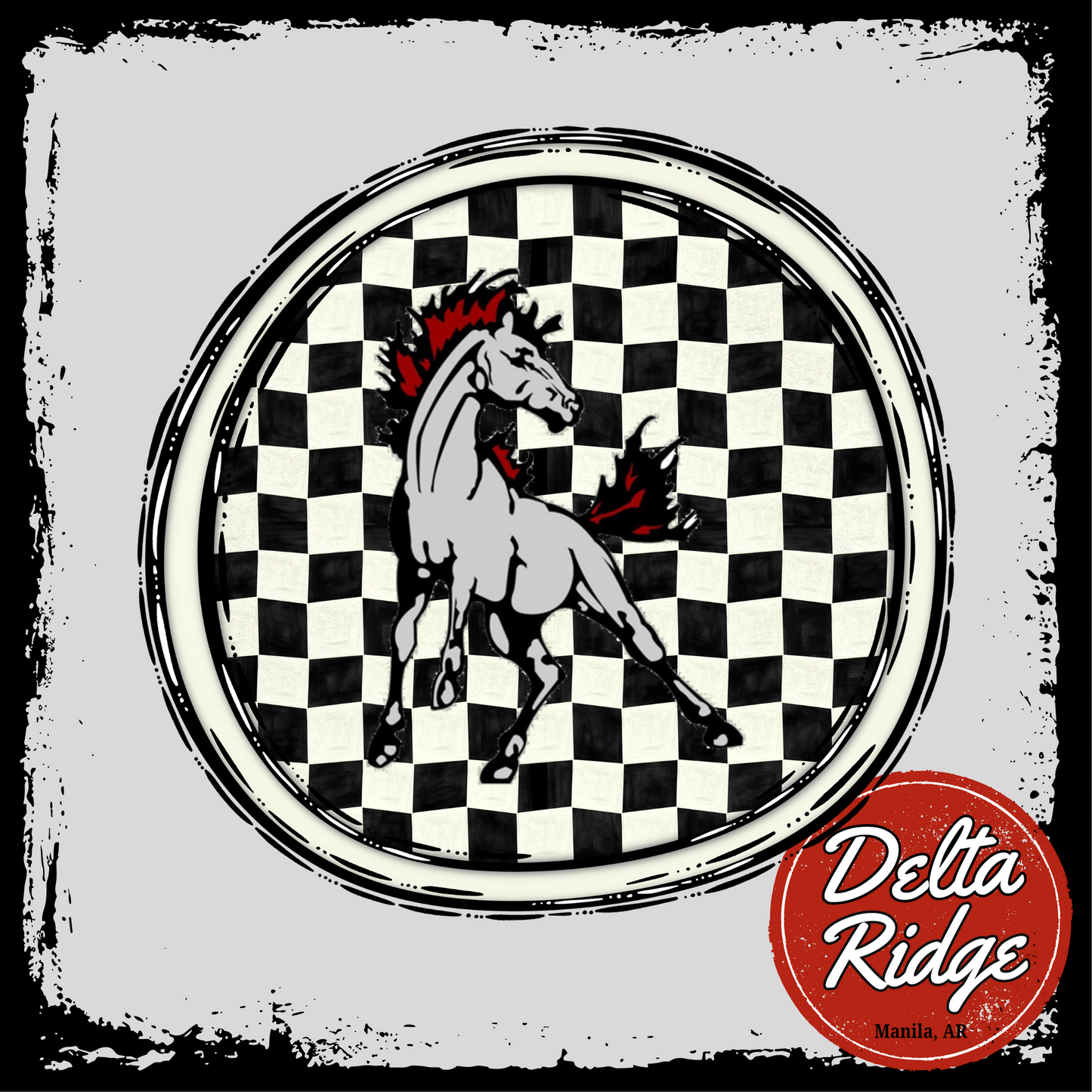 Custom Checkered Circle