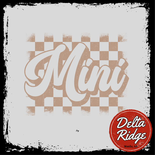 Mini Brown Checkered