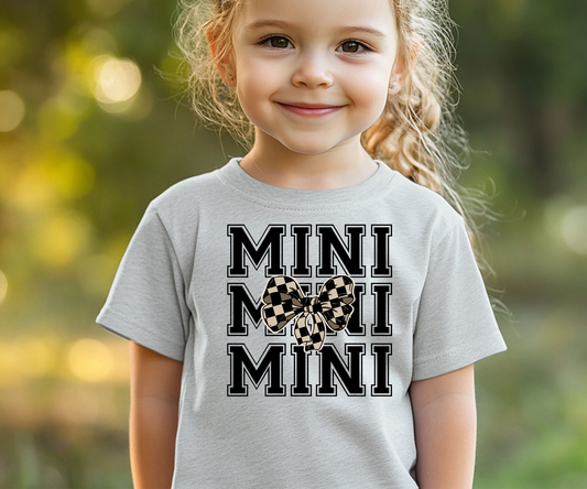 Mini Stacked checkered bow