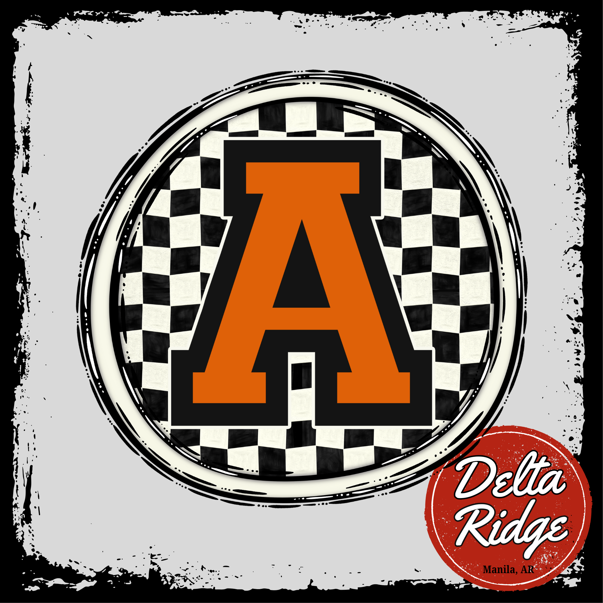 Custom Checkered Circle – Delta Ridge Designs