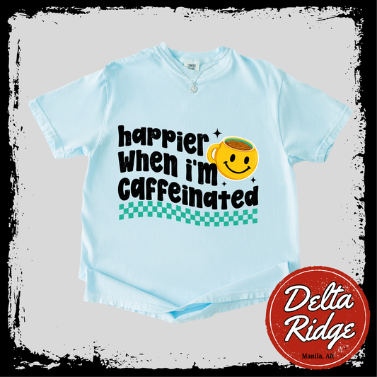 Happier When Caffeinated (black)