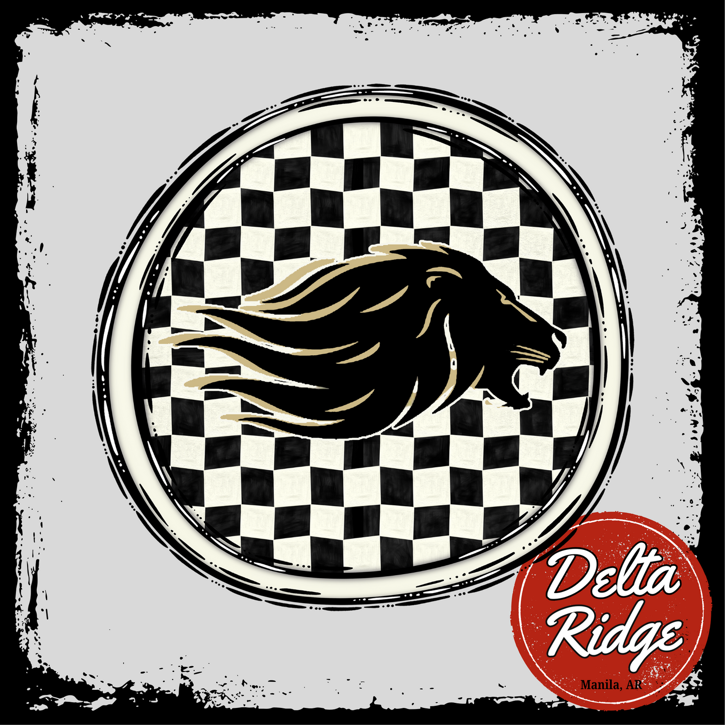 Custom Checkered Circle