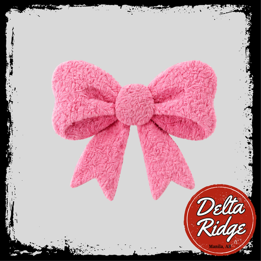 Faux Chenille Bow