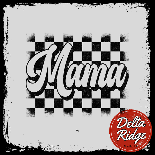 Mama Black Checkered