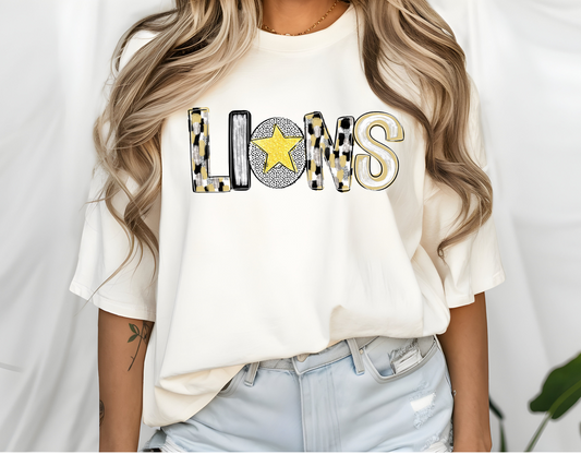 Lion Poppy Print