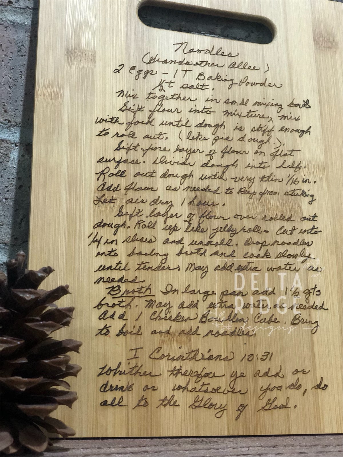 Sentimental Cutting Board